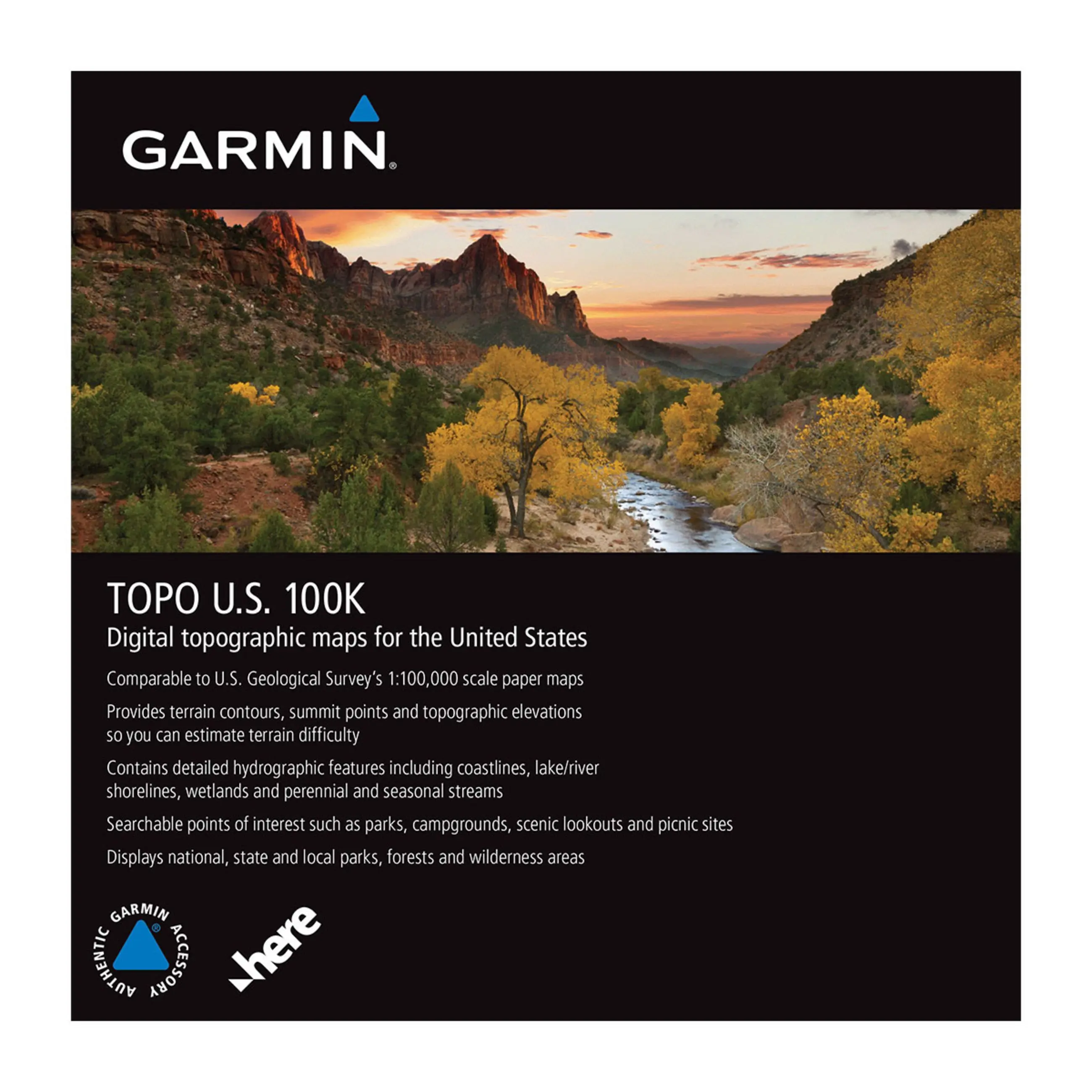 Garmin Topo Us 100K Map