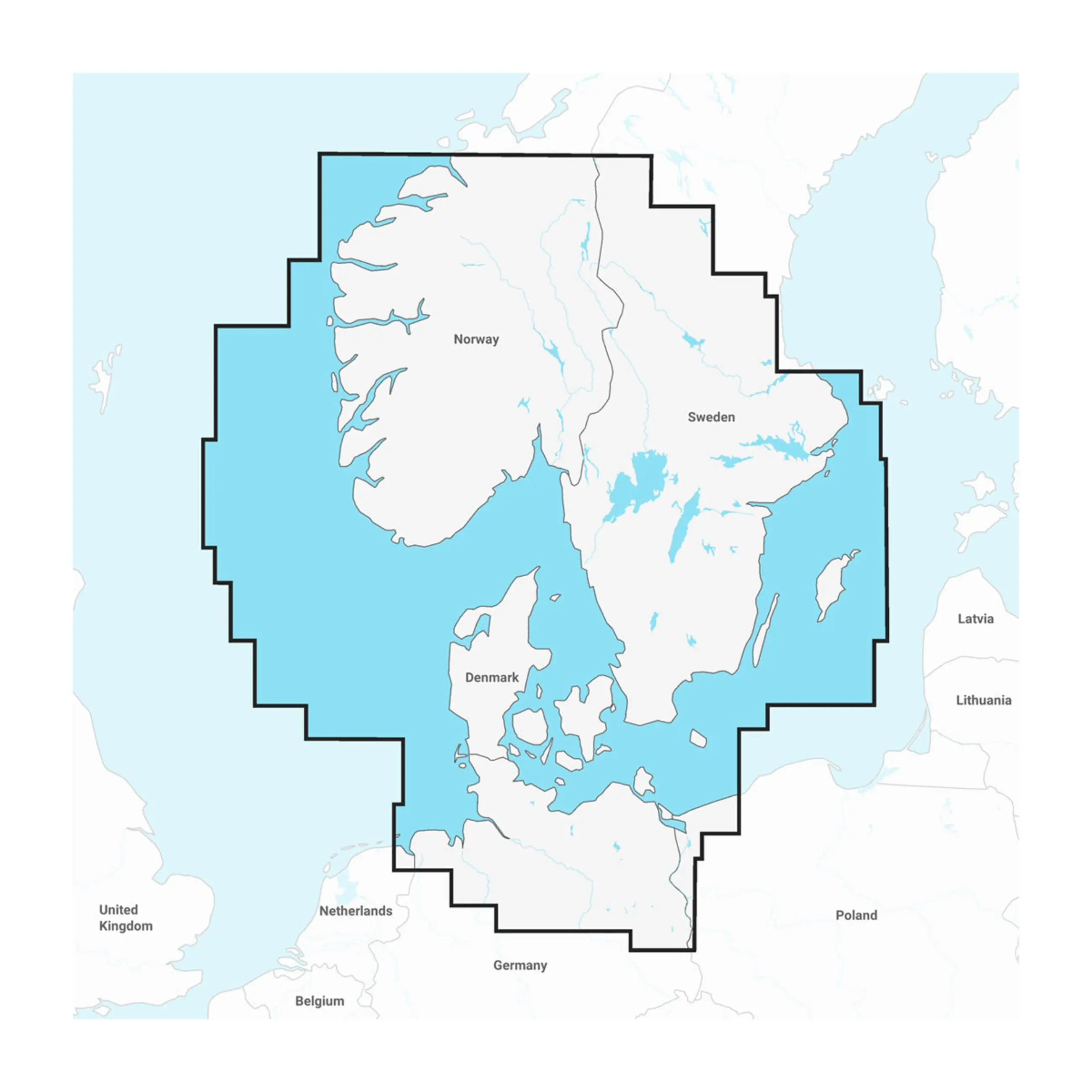 Navionics Boating App | Scandinavia, South & Germany, North - Marine Charts